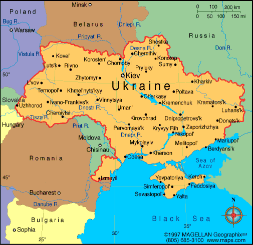 ukraine regions map